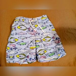 Janie & Jack Fish Swim Shorts 12-18 mos.
